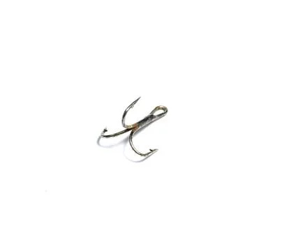 Treble fish hook isolated on white Stock Photos