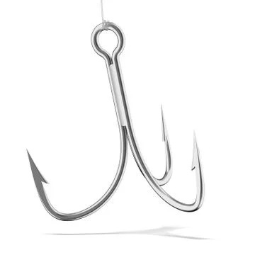 Treble hook 库存插图