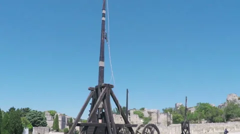 Trebuchet Pan Down Stock Footage 57475345