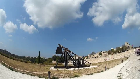 Trebuchet Slow Stock Footage 81317738