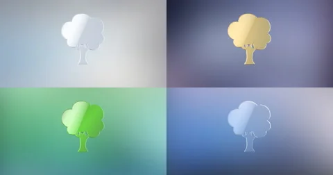 Tree 3d Icon Stock Footage 67954236