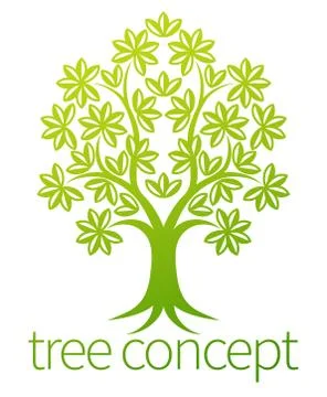 Tree Abstract Concept Illustrazione stock