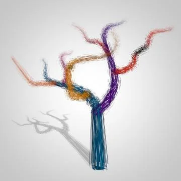Tree abstract Illustrazione stock