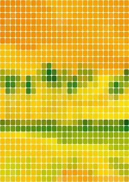 Tree against the backdrop of the sun Illustrazione stock