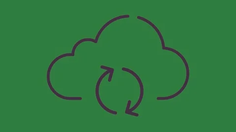 Tree and black outline of screen isolated on green screen background Vidéo 336954610