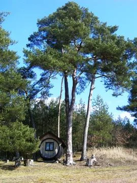 Tree and house Stock Photos