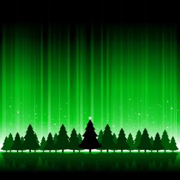 Tree and light background Stock Illustration