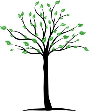 TREE AND PLANT Stockillustratie