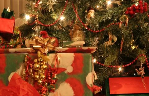 Tree and presents Stock Photos