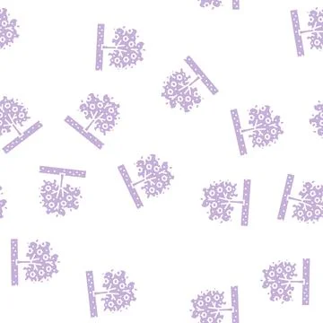 Tree apple fruit glyph seamless pattern Stock Illustration