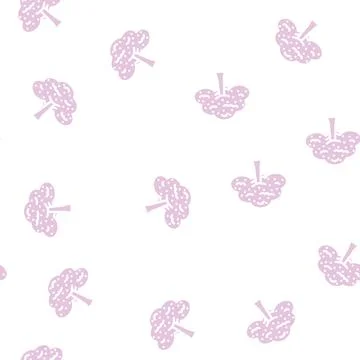 Tree apple glyph vector seamless pattern Stock Illustration