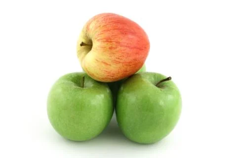 Tree apple on white background Foto stock