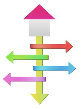 Tree of the arrows Stock Illustration