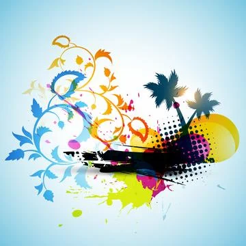 Tree artwork Stock Illustration