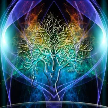 Tree aura Stock Illustration