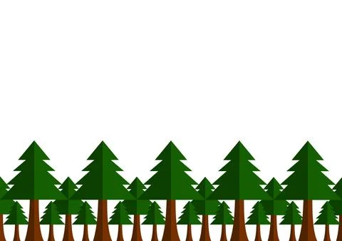 Tree background with forest theme Illustrazione stock