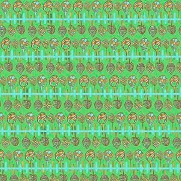 Tree background green Stock Illustration