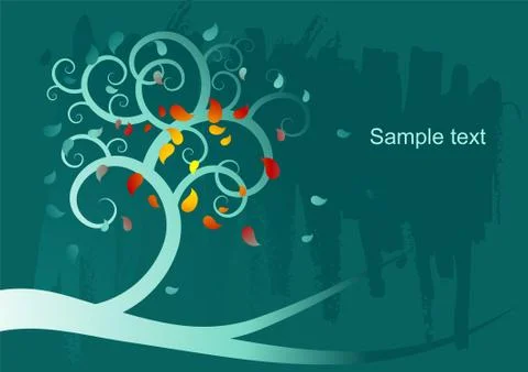 Tree background Stock Illustration