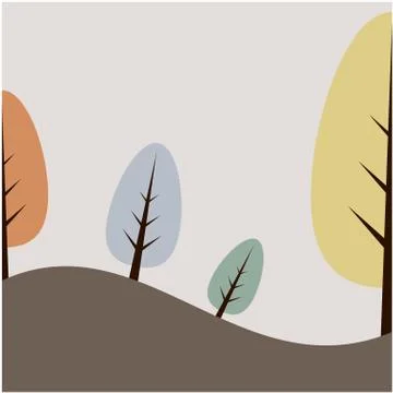 Tree background illustration Stock Illustration