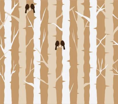 Tree Background Vector Stock Illustration