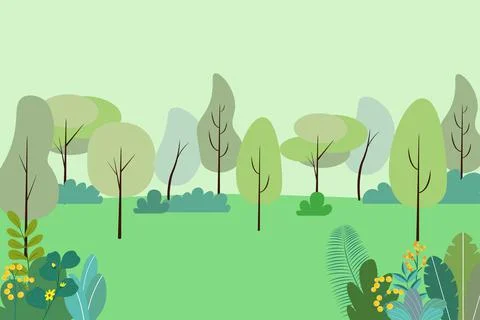 Tree Background Vector Stock Illustration
