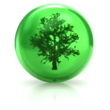 Tree in the ball Stock Illustration