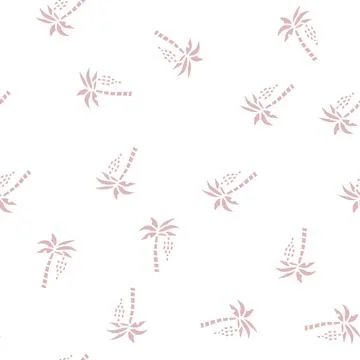 Tree banana glyph seamless pattern Stock Illustration