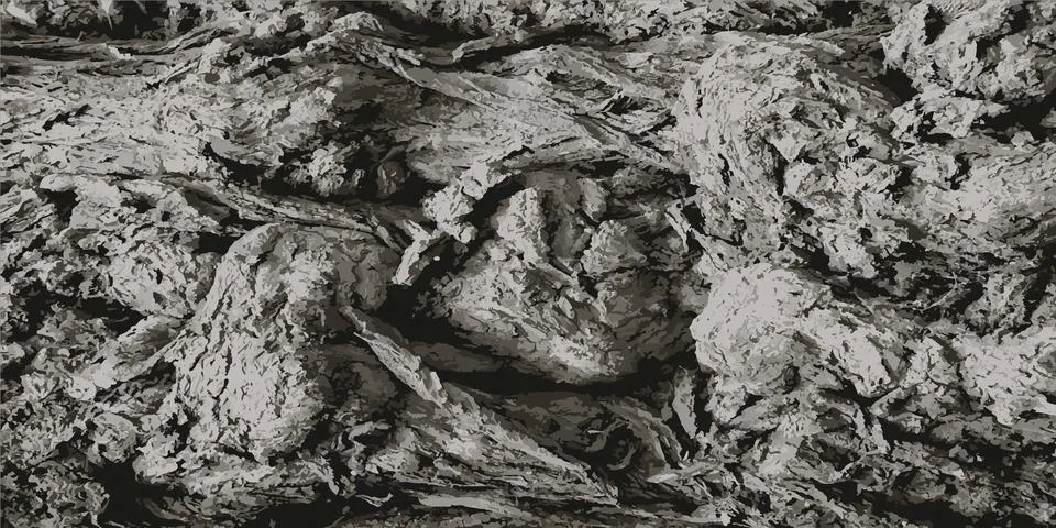 Tree bark. Rough tree bark texture. Vector illustration Illustrazione stock