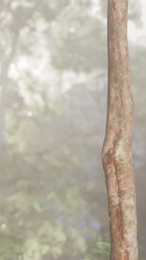 Tree bark with texture in a forest during daylight hours Stock Footage 338352750