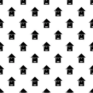 Tree beehive pattern vector seamless Stock Illustration