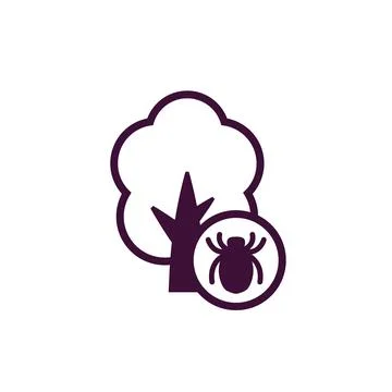 Tree beetle icon on white Stock-Illustration