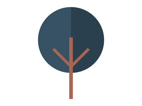 Tree. The biological processes trees contribute to overall health ecosystem 스톡 일러스트