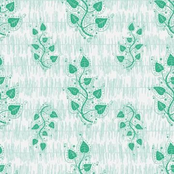 Tree braches seamless vector ornamental pattern Stock-Illustration