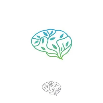 Tree Brain concept nature intelligent evolution Stock Illustration