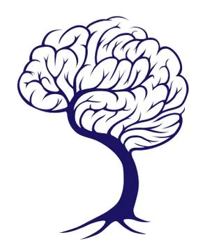 Tree brain Stock Illustration