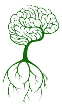 Tree Brain Illustrazione stock