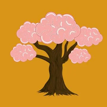 Tree Brain - Illustration vector Stock Illustration