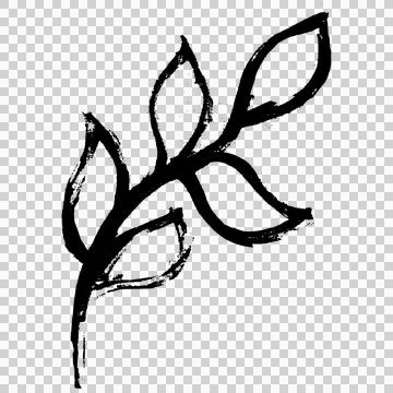 Tree branch with leaves イラスト素材