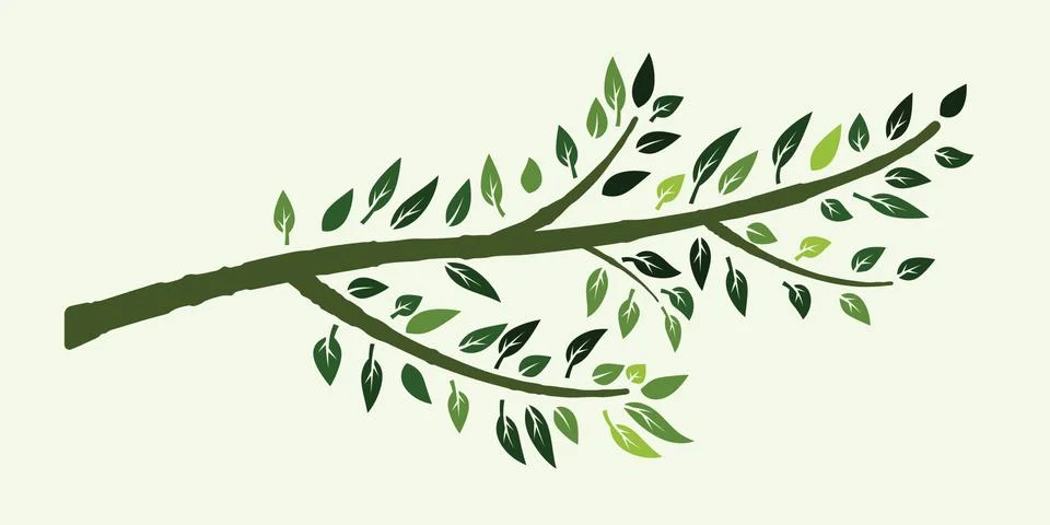 Tree branch vector Stock Illustration