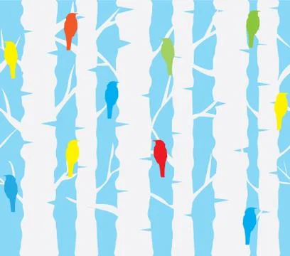 Tree Branches Background Stock Illustration