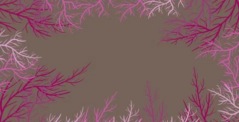 Tree with Branches. Background with Place for Text. Stock Illustration