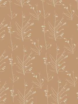 Tree branches intertwine. Seamless pattern.  Pattern of branches Stock Illustration