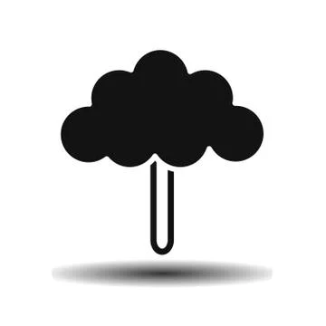 Tree with broad crown Stock Illustration