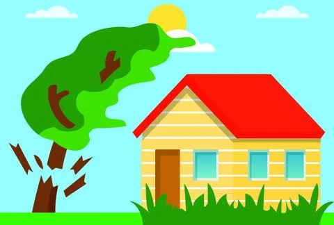 Tree Broken Concept Illustration Stock Illustration