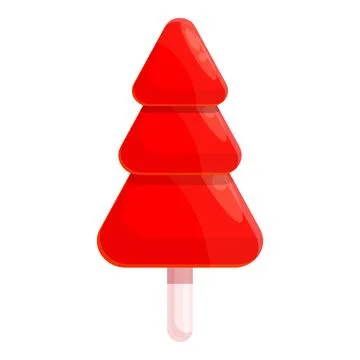 Tree candy icon, cartoon style 스톡 일러스트