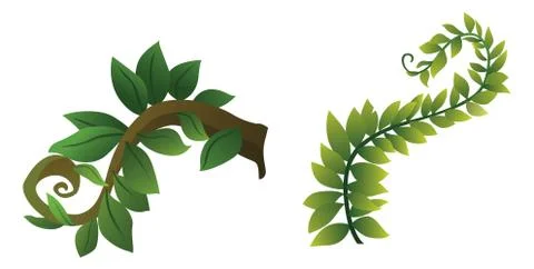 Tree for cartoon isolated on white background Stock Illustration