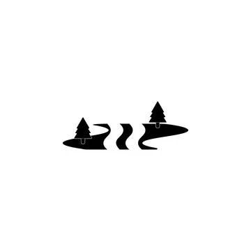 Tree in center of field icon. Element of parks and landscape icon. One of the Illustrazione stock