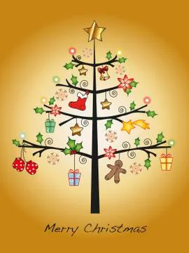 Tree christmas Stock Illustration