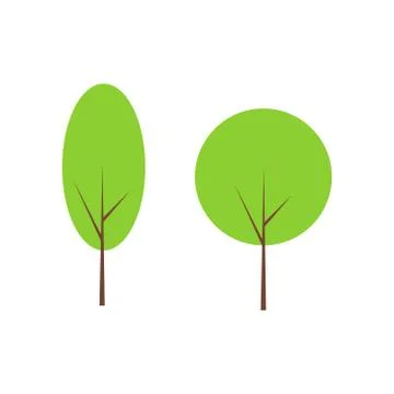 Tree clip art Stock Illustration