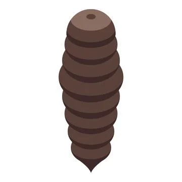 Tree cocoon icon isometric vector. Biology moth Illustrazione stock